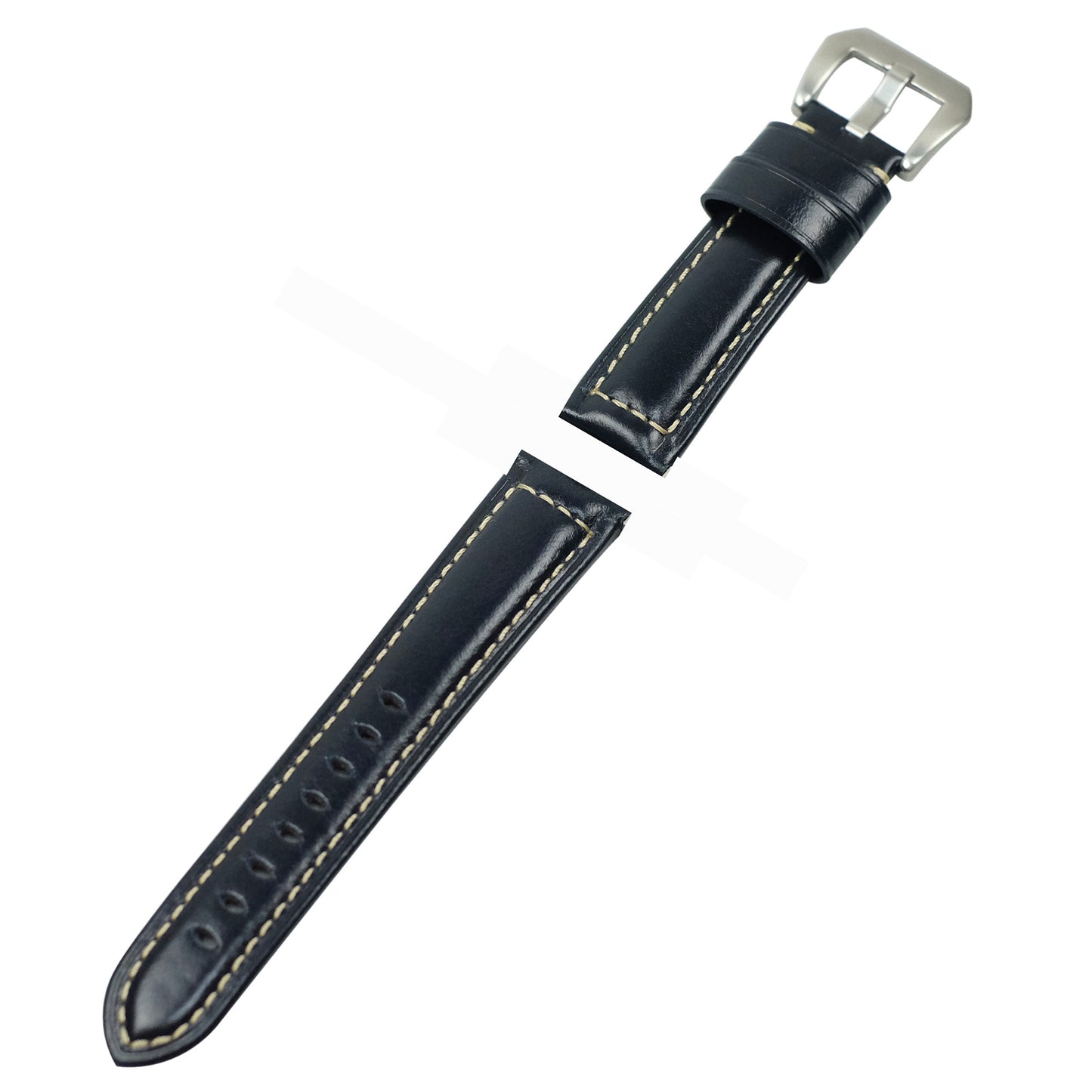 22mm Split Leather with Silver Buckle Watch Band for Huawei Watch GT