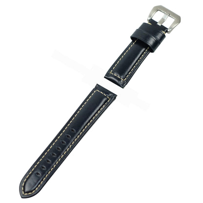22mm Split Leather with Silver Buckle Watch Band for Huawei Watch GT
