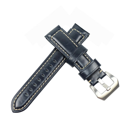 22mm Split Leather with Silver Buckle Watch Band for Huawei Watch GT