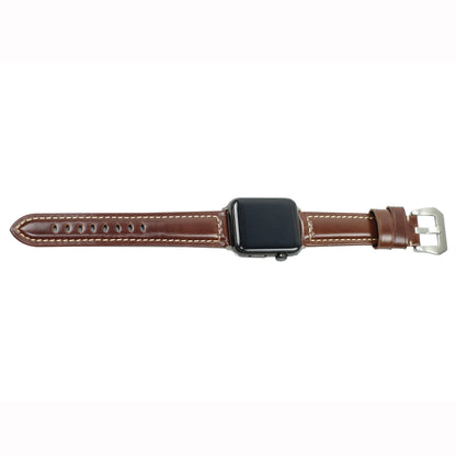 22mm Split Leather with Silver Buckle Watch Band for Huawei Watch GT