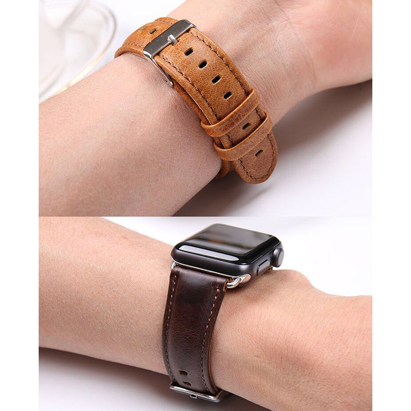 22mm Crazy Horse Texture Leather Smart Bracelet Strap for Huawei Watch GT