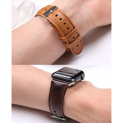 22mm Crazy Horse Texture Leather Smart Bracelet Strap for Huawei Watch GT