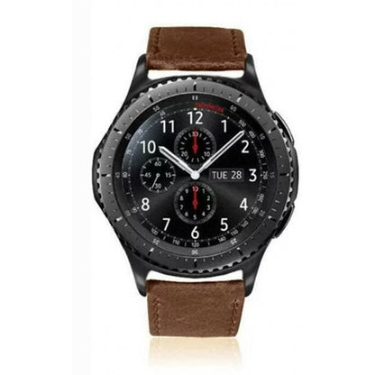 22mm Crazy Horse Texture Leather Smart Bracelet Strap for Huawei Watch GT