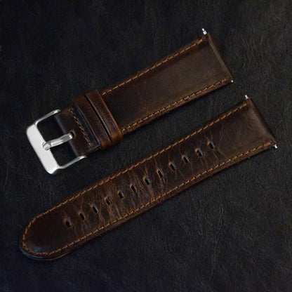 22mm Crazy Horse Texture Leather Smart Bracelet Strap for Huawei Watch GT