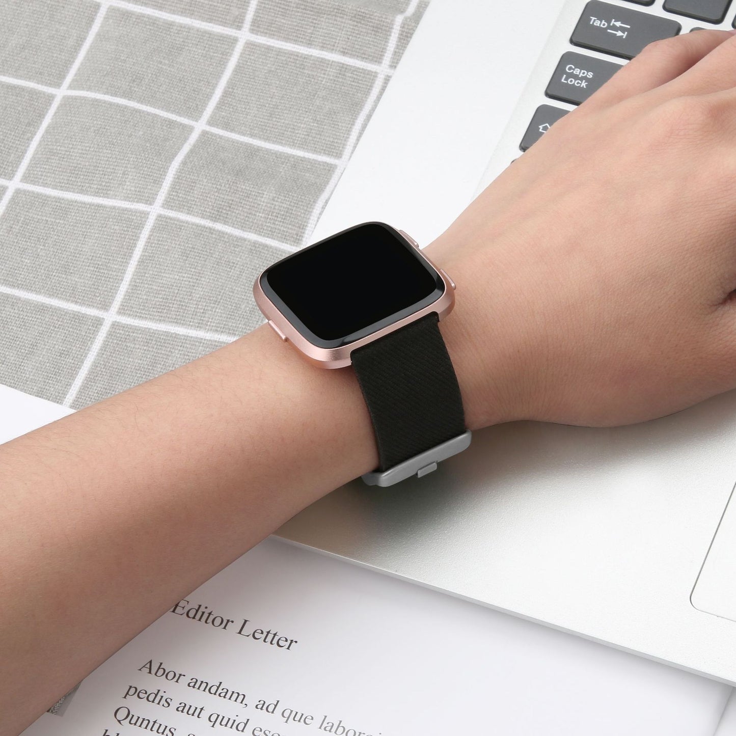 22mm Stainless Steel Clasp Nylon Wristband for Samsung Gear S3 Classic / Huawei Watch GT, etc.