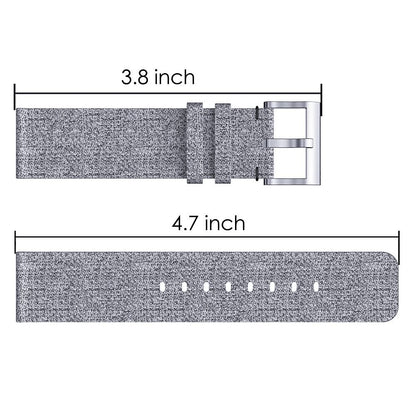 22mm Stainless Steel Clasp Nylon Wristband for Samsung Gear S3 Classic / Huawei Watch GT, etc.