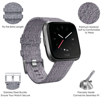 22mm Stainless Steel Clasp Nylon Wristband for Samsung Gear S3 Classic / Huawei Watch GT, etc.