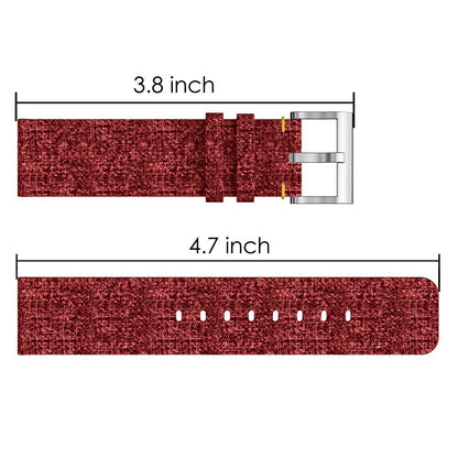 22mm Stainless Steel Clasp Nylon Wristband for Samsung Gear S3 Classic / Huawei Watch GT, etc.