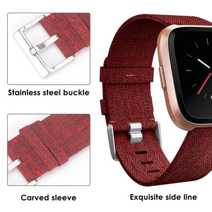 22mm Stainless Steel Clasp Nylon Wristband for Samsung Gear S3 Classic / Huawei Watch GT, etc.