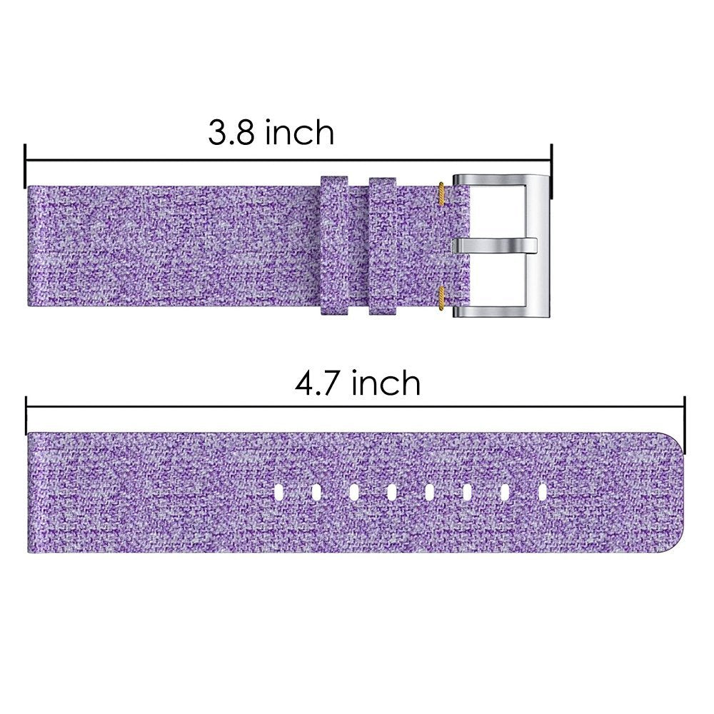 22mm Stainless Steel Clasp Nylon Wristband for Samsung Gear S3 Classic / Huawei Watch GT, etc.
