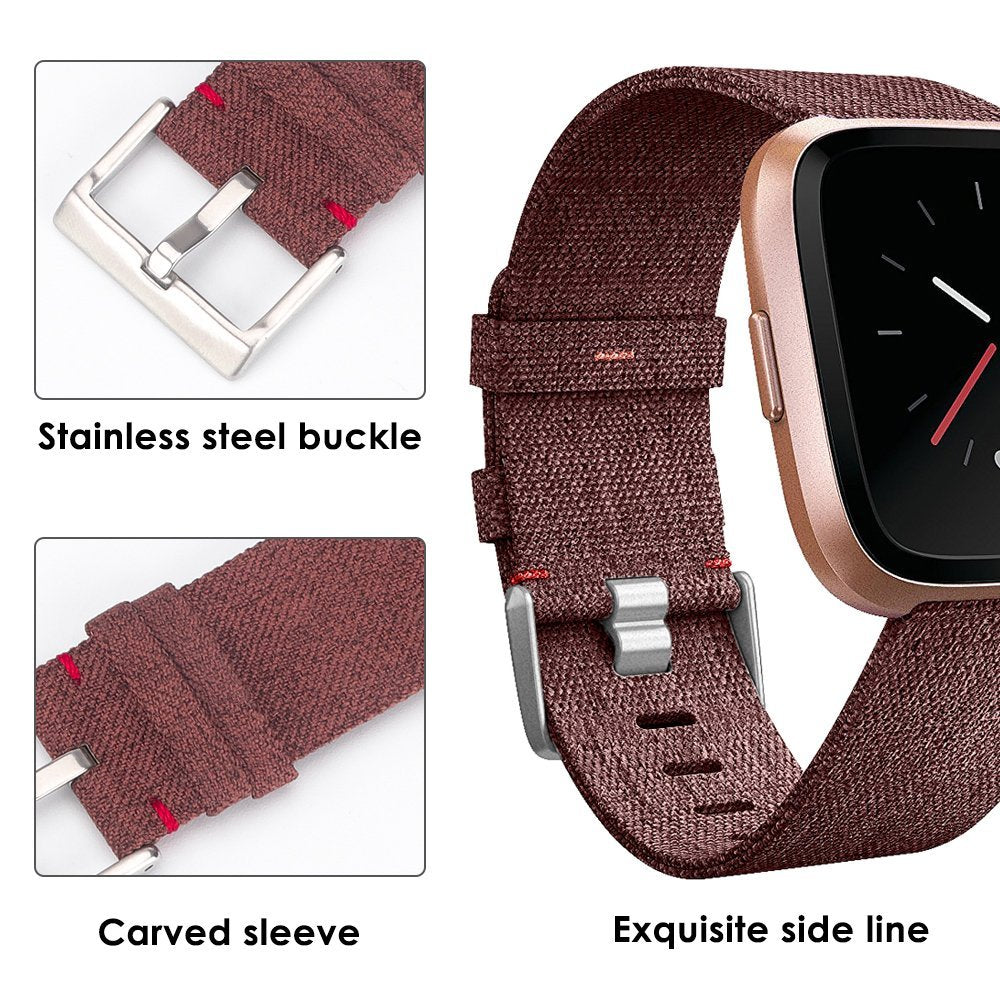 22mm Stainless Steel Clasp Nylon Wristband for Samsung Gear S3 Classic / Huawei Watch GT, etc.