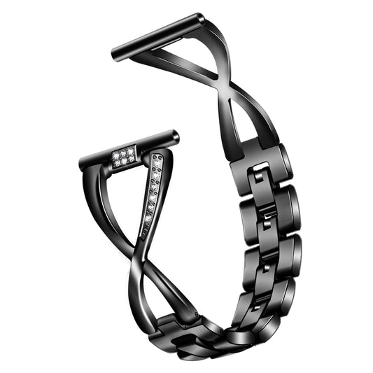 20mm X-shape Aluminum Alloy Diamond Watch Band for Samsung Galaxy Watch 42mm