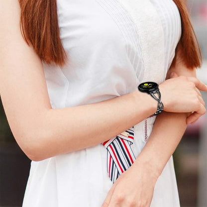 20mm X-shape Aluminum Alloy Diamond Watch Band for Samsung Galaxy Watch 42mm