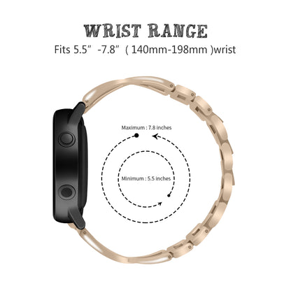 20mm X-shape Aluminum Alloy Diamond Watch Band for Samsung Galaxy Watch 42mm