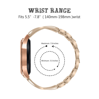 20mm X-shape Aluminum Alloy Diamond Watch Band for Samsung Galaxy Watch 42mm