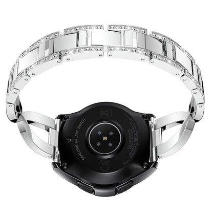 22mm Diamond Decor Stainless Steel Smart Watch Band for Samsung Gear S3 Classic/Frontier/Gear 2 R380 etc