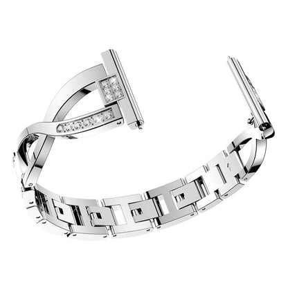 22mm Diamond Decor Stainless Steel Smart Watch Band for Samsung Gear S3 Classic/Frontier/Gear 2 R380 etc