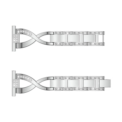22mm Diamond Decor Stainless Steel Smart Watch Band for Samsung Gear S3 Classic/Frontier/Gear 2 R380 etc