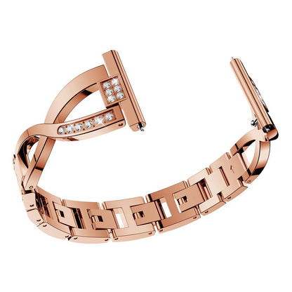 22mm Diamond Decor Stainless Steel Smart Watch Band for Samsung Gear S3 Classic/Frontier/Gear 2 R380 etc