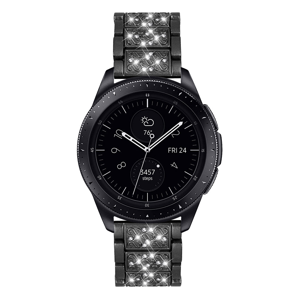 22mm Rhinestone Decor Stainless Steel Smart Watchband for Samsung Gear S3 Classic/Frontier