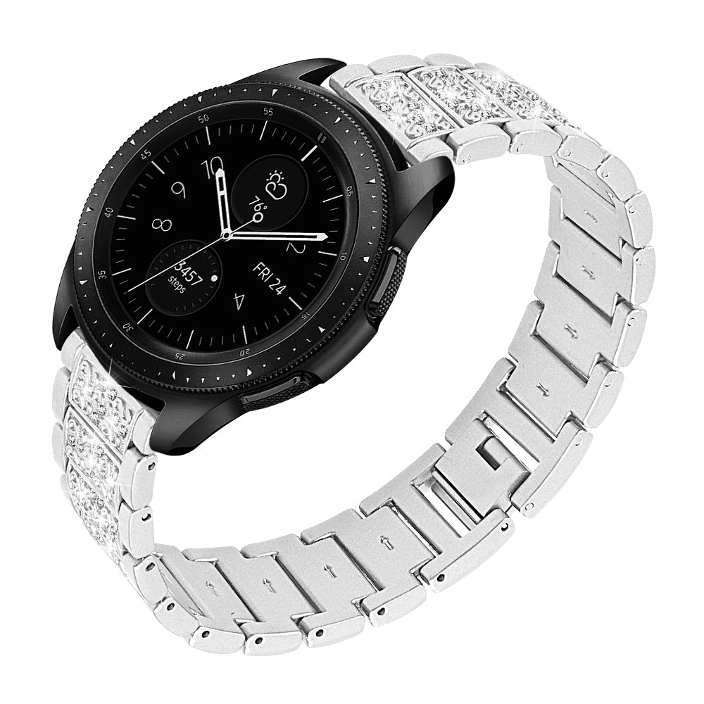 22mm Rhinestone Decor Stainless Steel Smart Watchband for Samsung Gear S3 Classic/Frontier