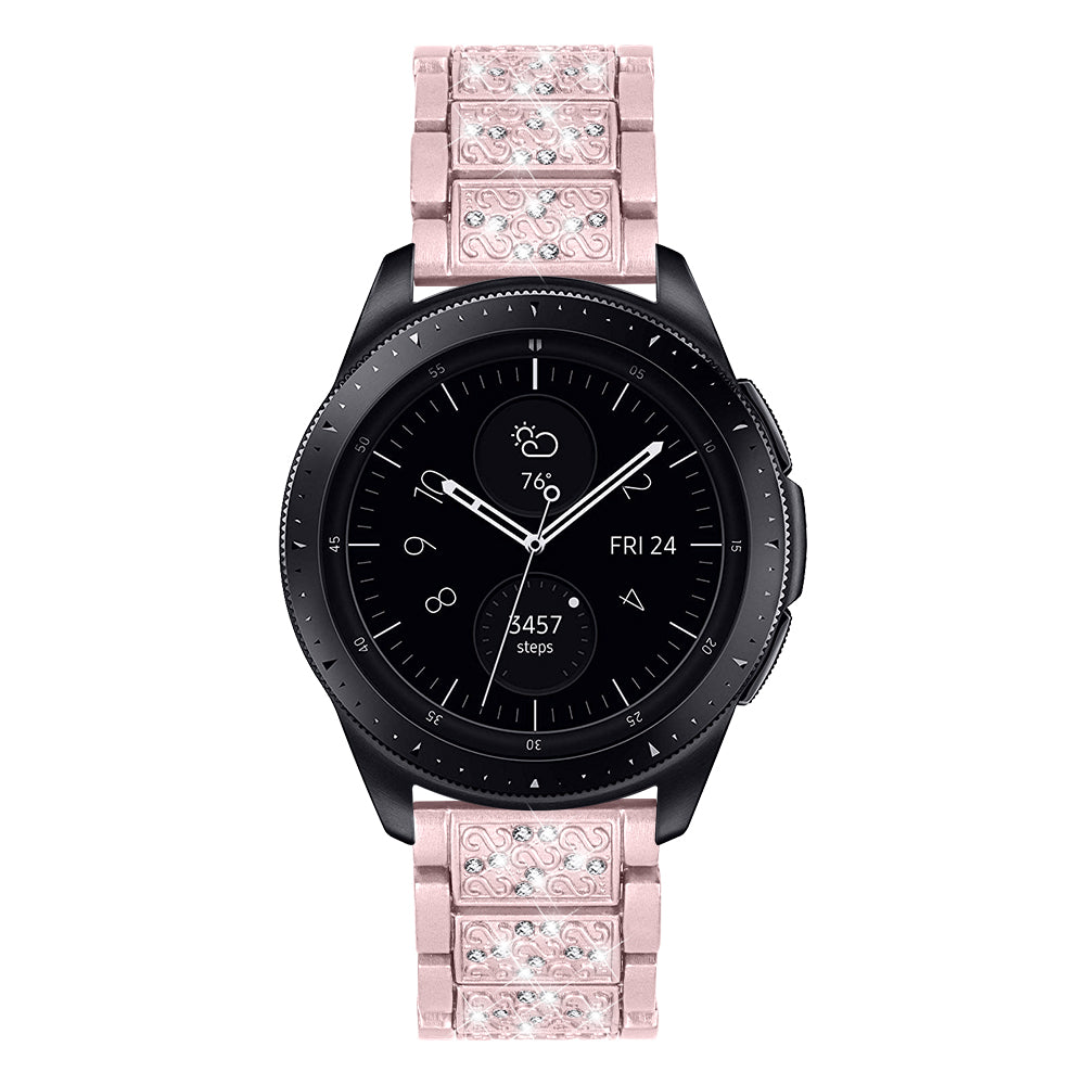 22mm Rhinestone Decor Stainless Steel Smart Watchband for Samsung Gear S3 Classic/Frontier