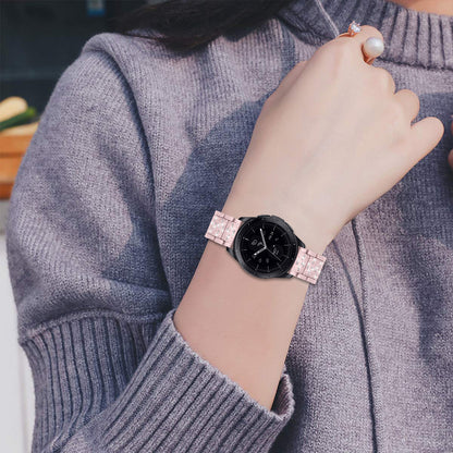 22mm Rhinestone Decor Stainless Steel Smart Watchband for Samsung Gear S3 Classic/Frontier