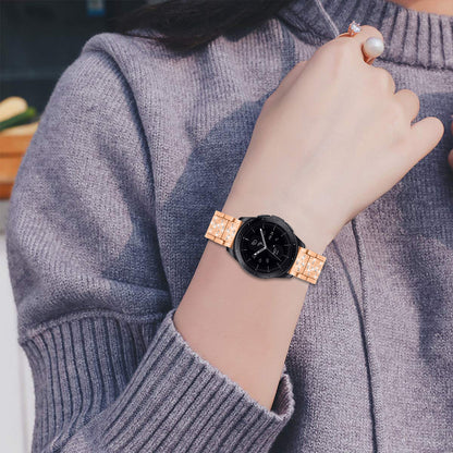 22mm Rhinestone Decor Stainless Steel Smart Watchband for Samsung Gear S3 Classic/Frontier