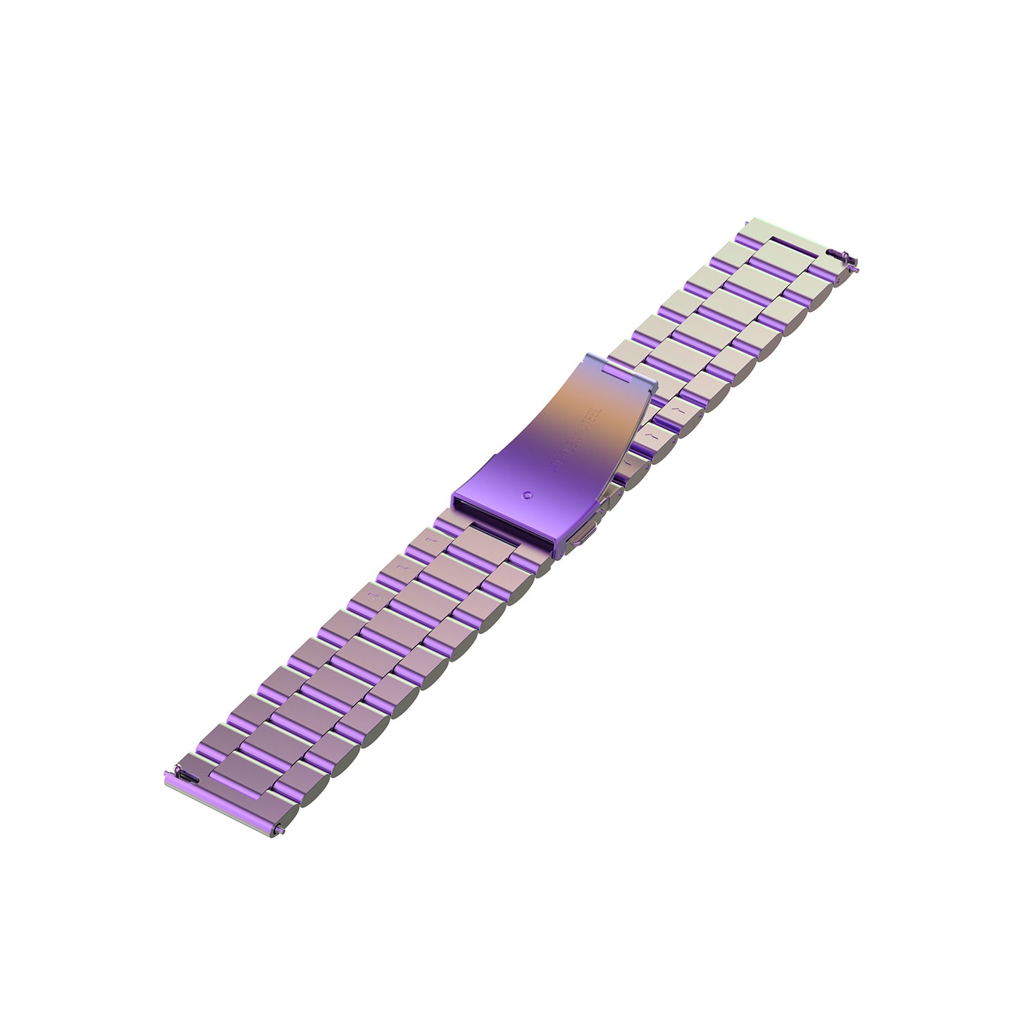 20mm Watch Band Stainless Steel for Samsung Galaxy Watch Active R500/Garmin Vivoactive 3, Folding Clasp Watch Strap Replacement