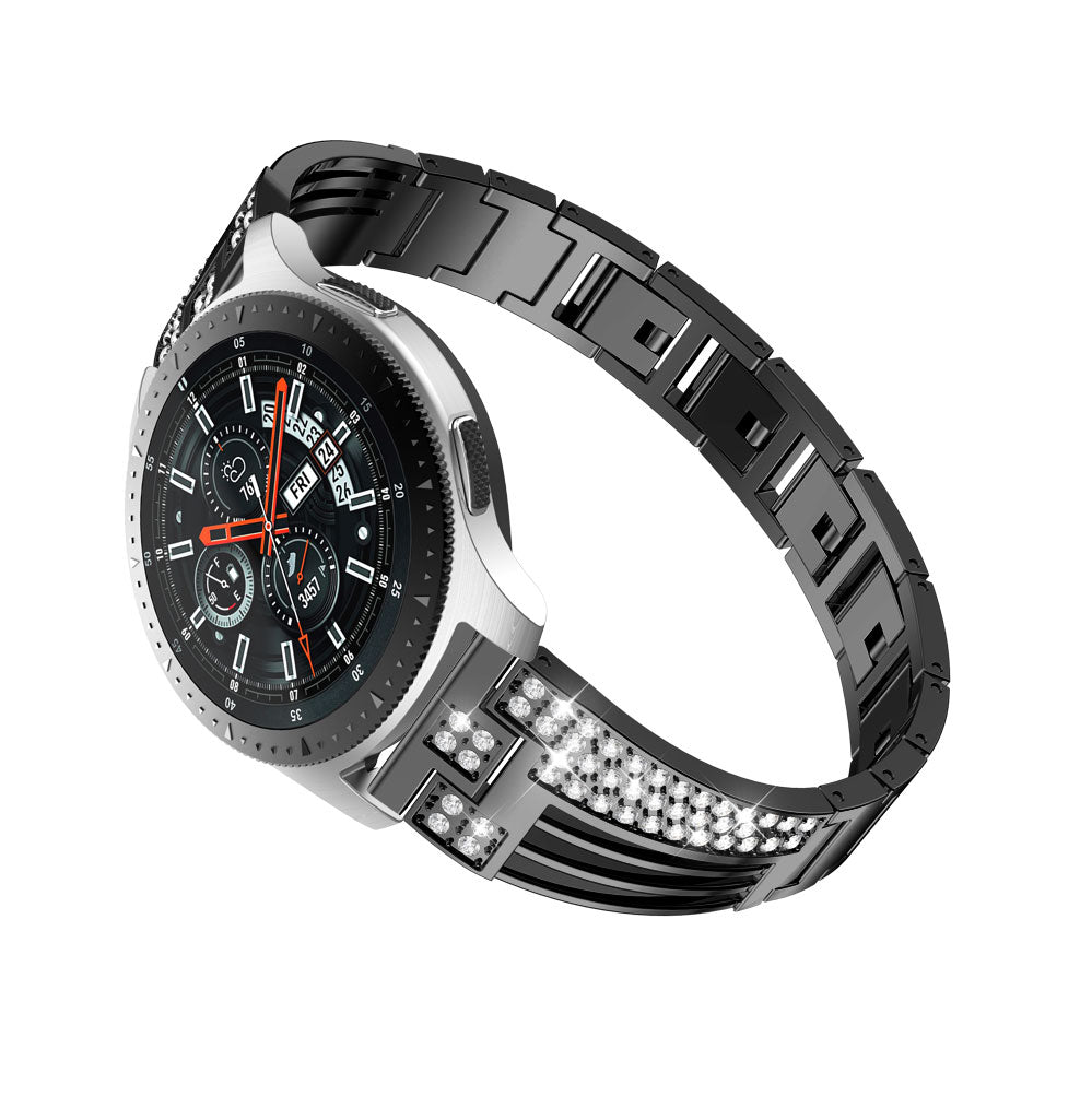 22mm Sector Shape Diamond Metal Watch Band for Samsung Galaxy Watch 46mm / Gear S3