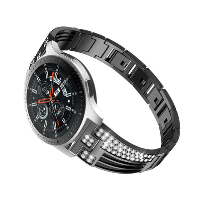 22mm Sector Shape Diamond Metal Watch Band for Samsung Galaxy Watch 46mm / Gear S3