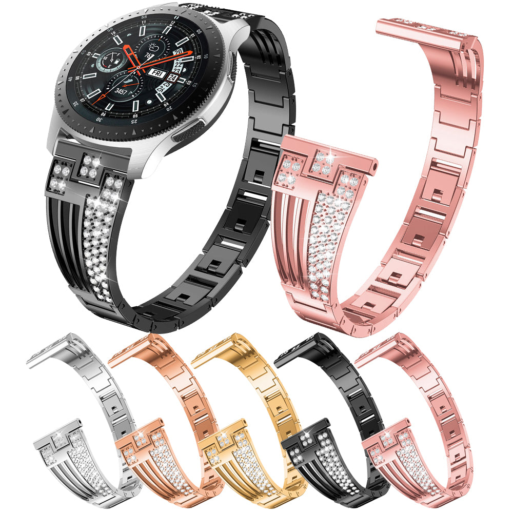 22mm Sector Shape Diamond Metal Watch Band for Samsung Galaxy Watch 46mm / Gear S3