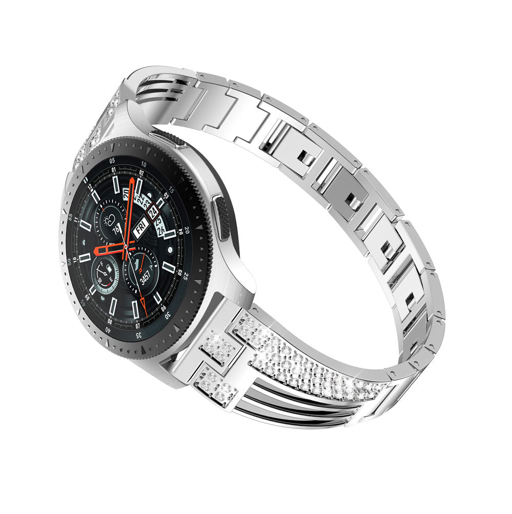 22mm Sector Shape Diamond Metal Watch Band for Samsung Galaxy Watch 46mm / Gear S3