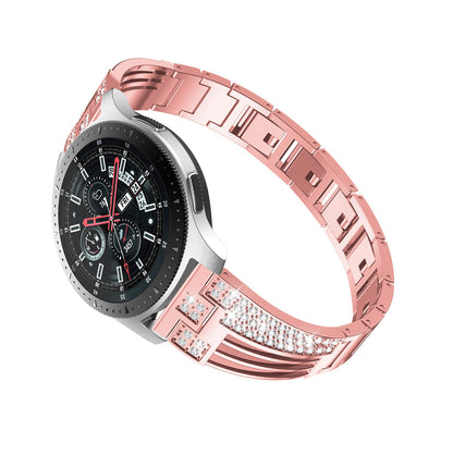 22mm Sector Shape Diamond Metal Watch Band for Samsung Galaxy Watch 46mm / Gear S3