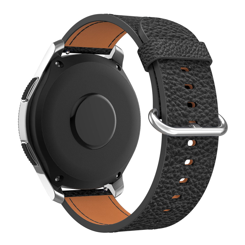 22mm Classic Metal Buckle Genuine Leather Smart Watch Strap for Samsung Gear S3 Classic/Galaxy Watch 46mm
