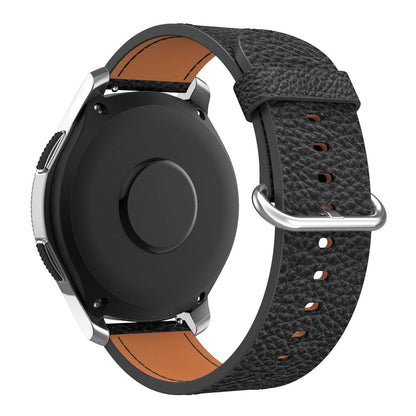 22mm Classic Metal Buckle Genuine Leather Smart Watch Strap for Samsung Gear S3 Classic/Galaxy Watch 46mm