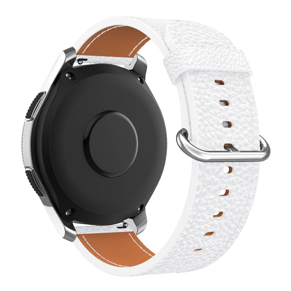 22mm Classic Metal Buckle Genuine Leather Smart Watch Strap for Samsung Gear S3 Classic/Galaxy Watch 46mm