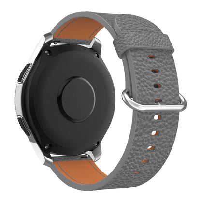 22mm Classic Metal Buckle Genuine Leather Smart Watch Strap for Samsung Gear S3 Classic/Galaxy Watch 46mm