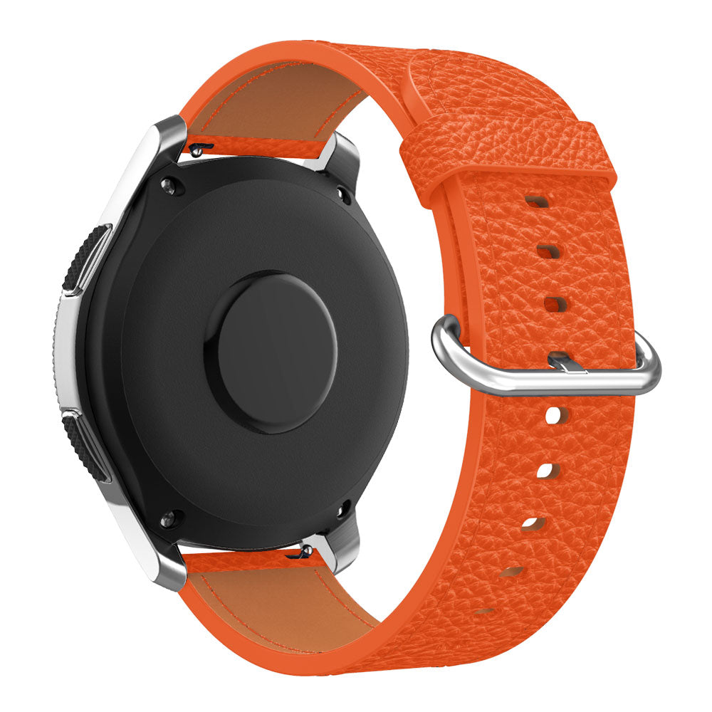 22mm Classic Metal Buckle Genuine Leather Smart Watch Strap for Samsung Gear S3 Classic/Galaxy Watch 46mm