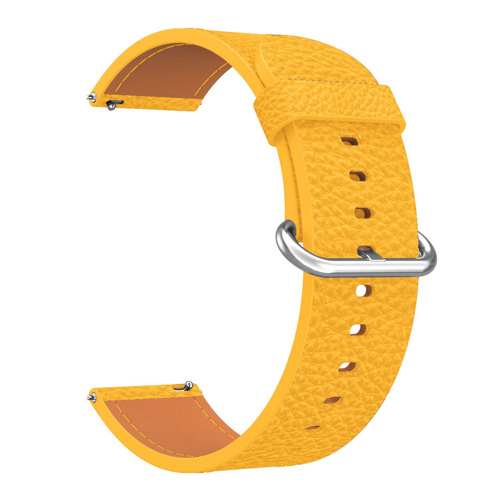 22mm Classic Metal Buckle Genuine Leather Smart Watch Strap for Samsung Gear S3 Classic/Galaxy Watch 46mm
