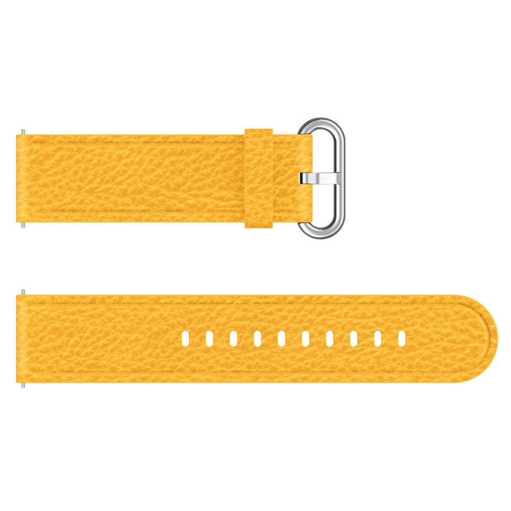 22mm Classic Metal Buckle Genuine Leather Smart Watch Strap for Samsung Gear S3 Classic/Galaxy Watch 46mm