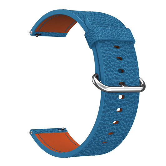22mm Classic Metal Buckle Genuine Leather Smart Watch Strap for Samsung Gear S3 Classic/Galaxy Watch 46mm