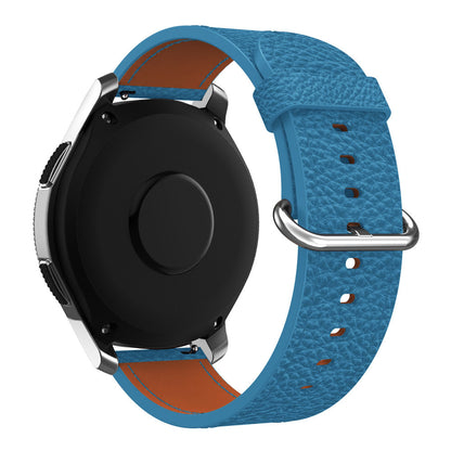 22mm Classic Metal Buckle Genuine Leather Smart Watch Strap for Samsung Gear S3 Classic/Galaxy Watch 46mm