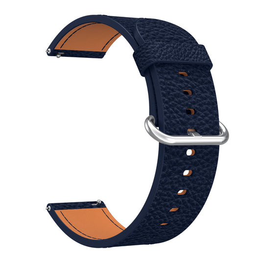 22mm Classic Metal Buckle Genuine Leather Smart Watch Strap for Samsung Gear S3 Classic/Galaxy Watch 46mm