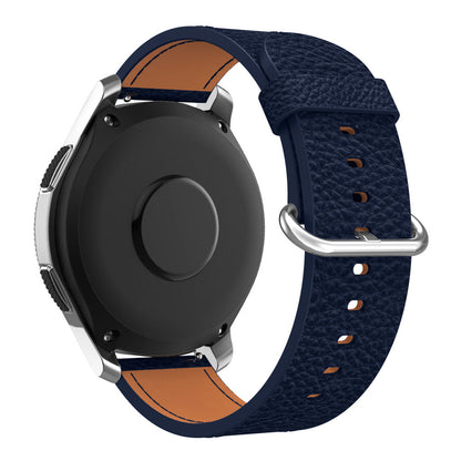 22mm Classic Metal Buckle Genuine Leather Smart Watch Strap for Samsung Gear S3 Classic/Galaxy Watch 46mm