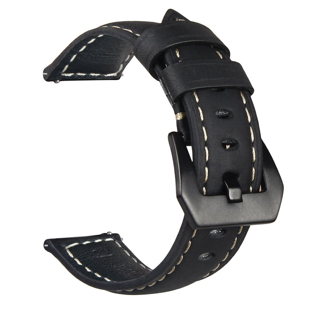 22mm Genuine Leather Watch Band Strap for Samsung Gear S3 Frontier / S3 Classic