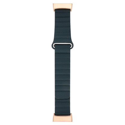 Magnetic Loop Genuine Leather Watch Band for Fitbit Charge 3