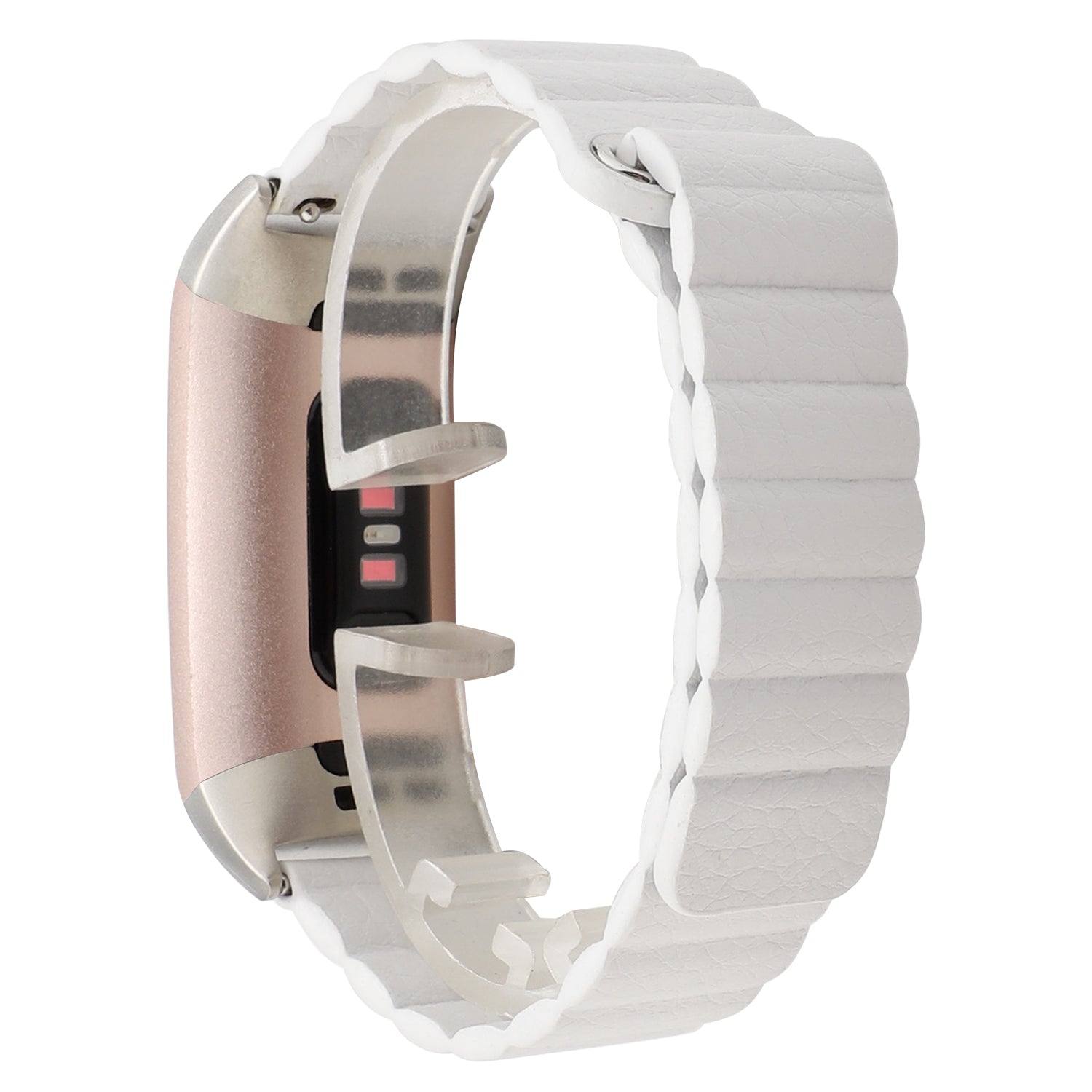 Magnetic Loop Genuine Leather Watch Band for Fitbit Charge 3