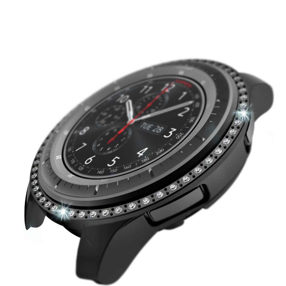 Rhinestone Decor PC Frame Case for Samsung Galaxy Watch 46mm