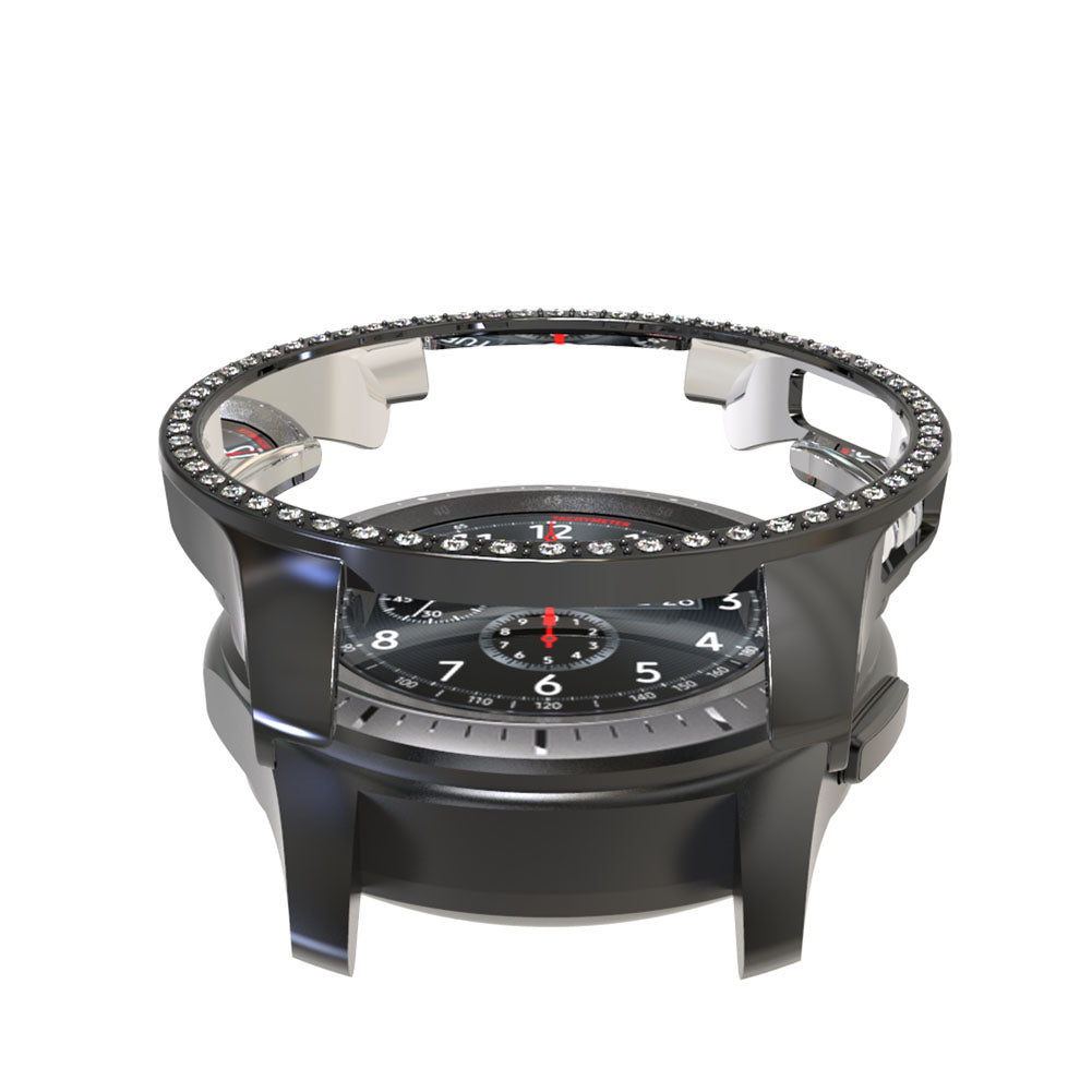 Rhinestone Decor PC Frame Case for Samsung Galaxy Watch 46mm